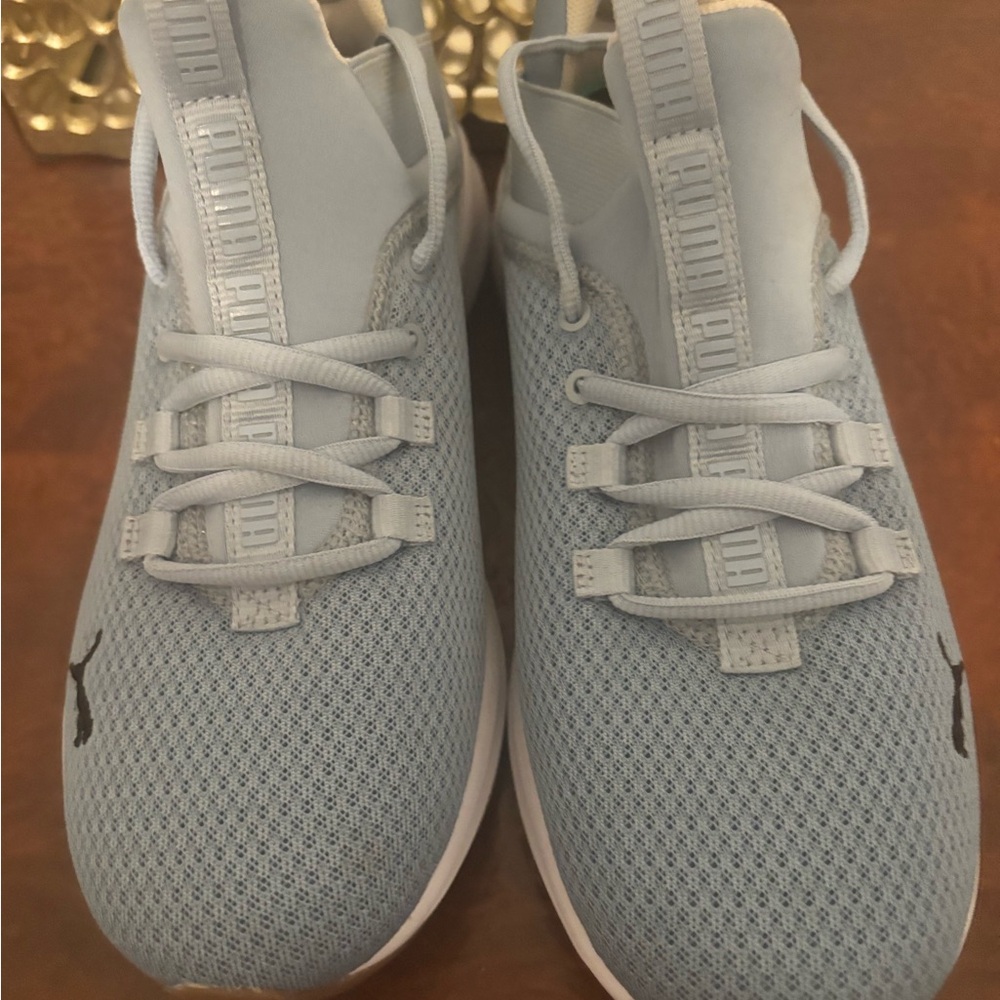 Puma SoftFoam Light Blue Athletic Sneakers